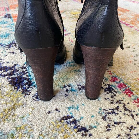 Tory Burch Landers Moto Leather Ankle Booties - Picture 8 of 10